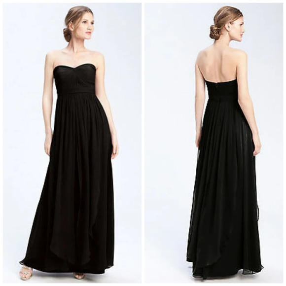 Jenny Yoo Aidan Convertible Black Bridesmaid Dress Size 10 - Picture 1 of 10